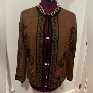 Simply Natural Cardigan Sweater Size Large